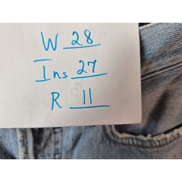 CITIZENS OF HUMANITY Liya High-Rise Classic Fit Crop Jeans Sz 24 Light Blue Torn - Picture 10 of 10